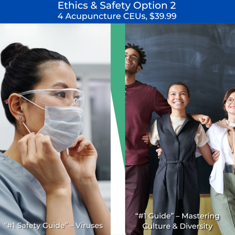Ethics & Safety Combo Pack Option 2 - 4 Acupuncture CEUs