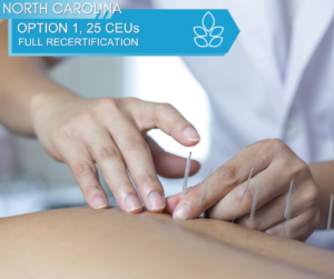 NORTH CAROLINA Option 1 25 CEUs full recertification